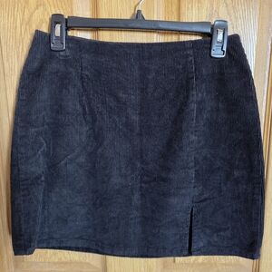 Aeropostale Black Corduroy Mini Skirt